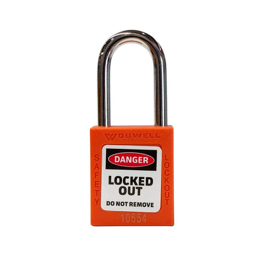 Lockout Safety Padlock Keyed Different Orange 38/44mm 55075186 LOSPORA