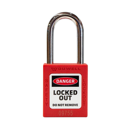 Lockout Safety Padlock Keyed Alike Red 38/44mm 3 Pk 55075173 LOSPREDKA3