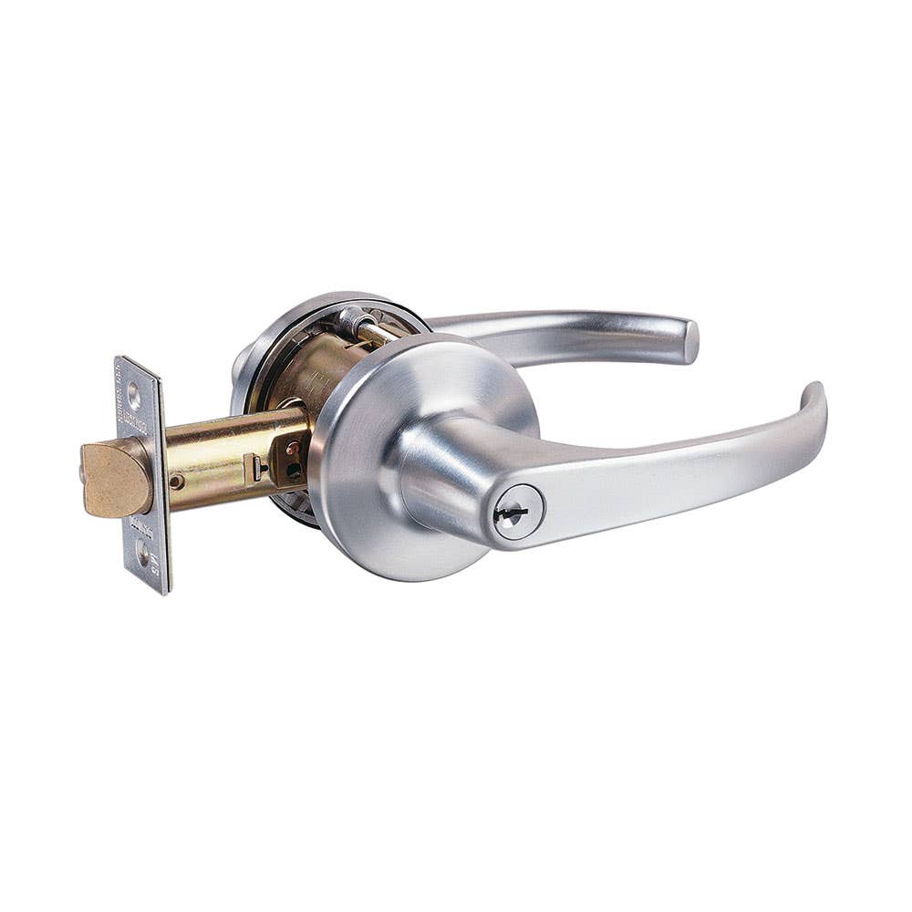 LW KNL Entrance Lockset Backset 70mm Satin Chrome Finish 81002354 930SC