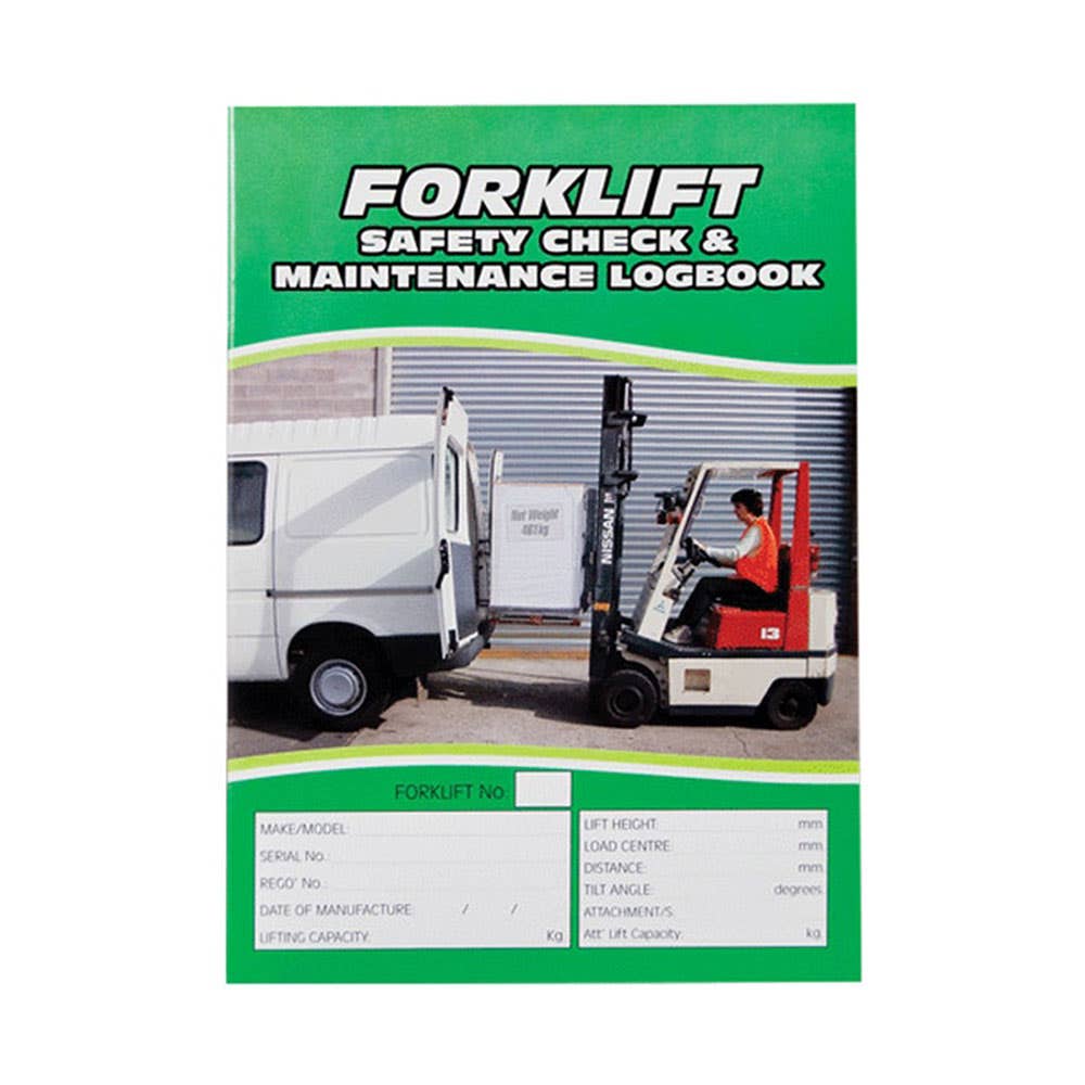 Logbook Forklift Safety Check & Maintenance A5 284072 A4374