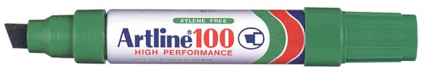 Marker Permanent Chisel 100 Chisel Green 7.5-12mm Artline 90838013 110004