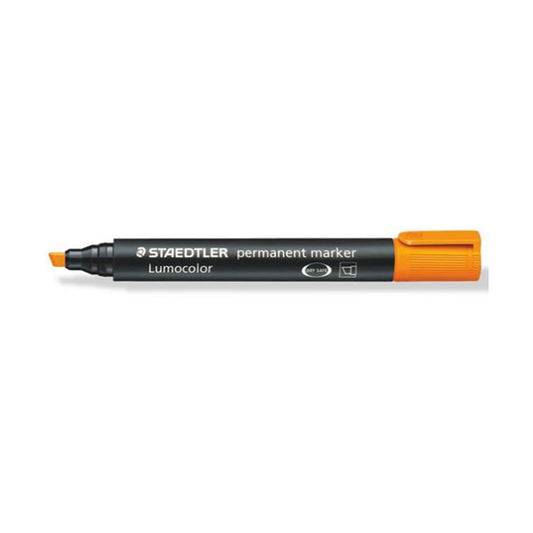 Staedtler Lumocolor Permanent Marker 350-4 Chisel Point 5mm Orange Pack 10_9028933_350-4