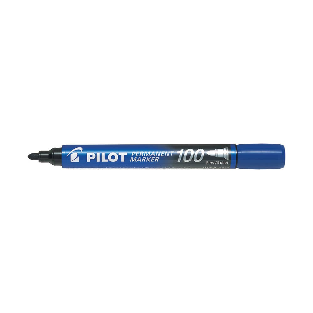 SCA 100 Bullet Tip Permanent Marker Blue 12 Pk 40035980 39869