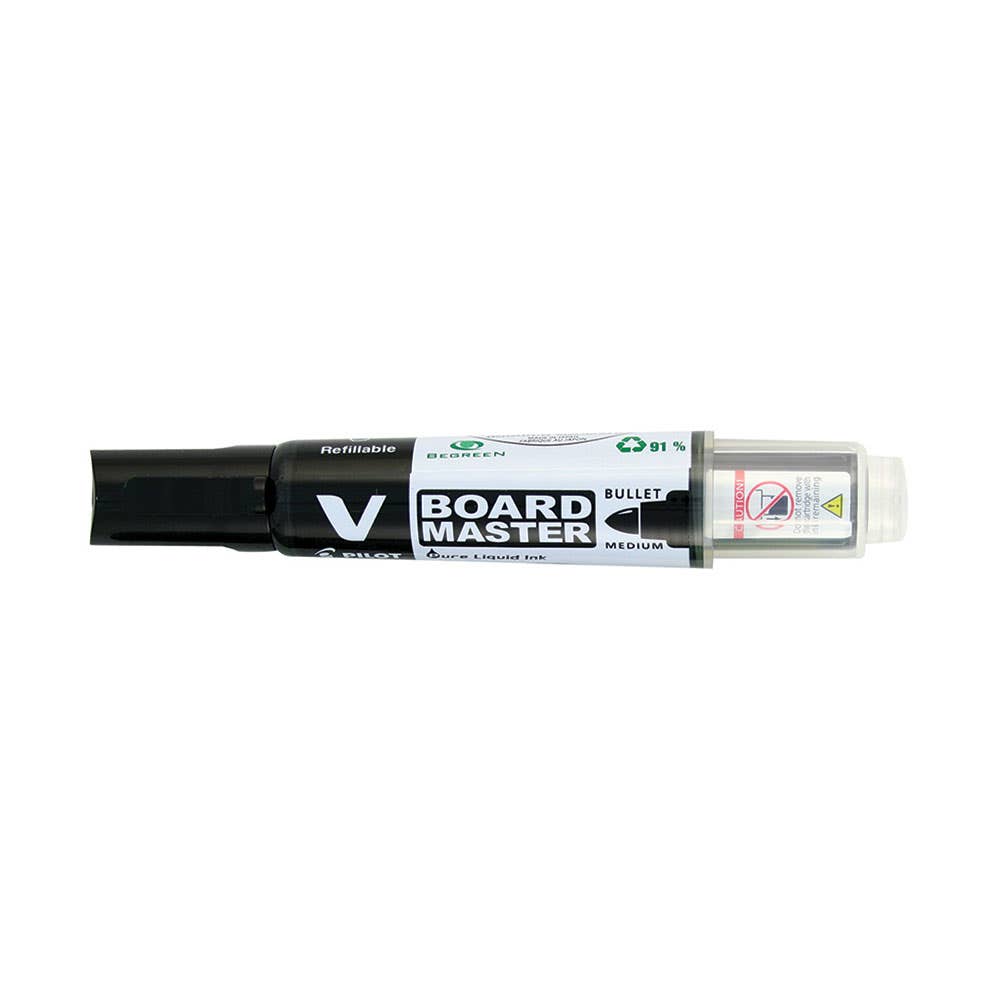 Pilot V Master Begreen Whiteboard Marker Bullet WBMA-VBM Bg Bx10 Black 1047586 12804