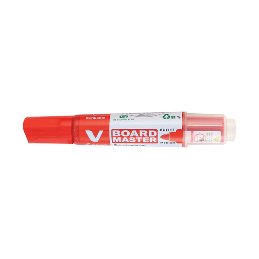 Pilot V Master Begreen Whiteboard Marker Bullet WBMA-VBM Bg Bx10 Red_9024835_12806