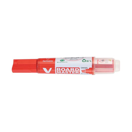 Pilot V Master Begreen Whiteboard Marker Chisel WBMA-VBM Bg Bx10 Red_9024839_660113