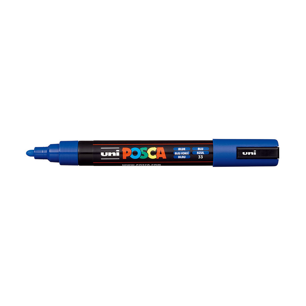 Marker Poster Uniball Posca PC5M Medium Bullet Point 2.5mm Dark Blue_1011030_PC5MBL