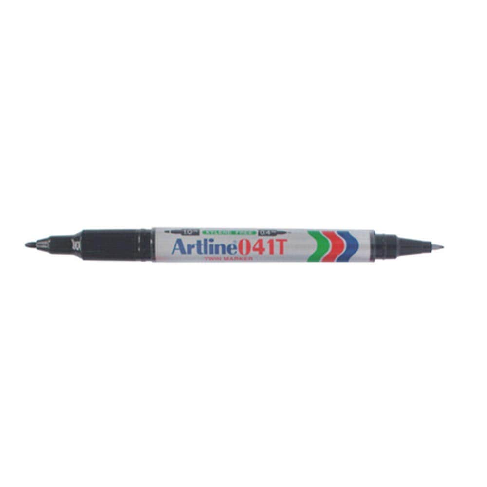 Permanent Marker 041T Dual Nib Bullet Black 230760 104101