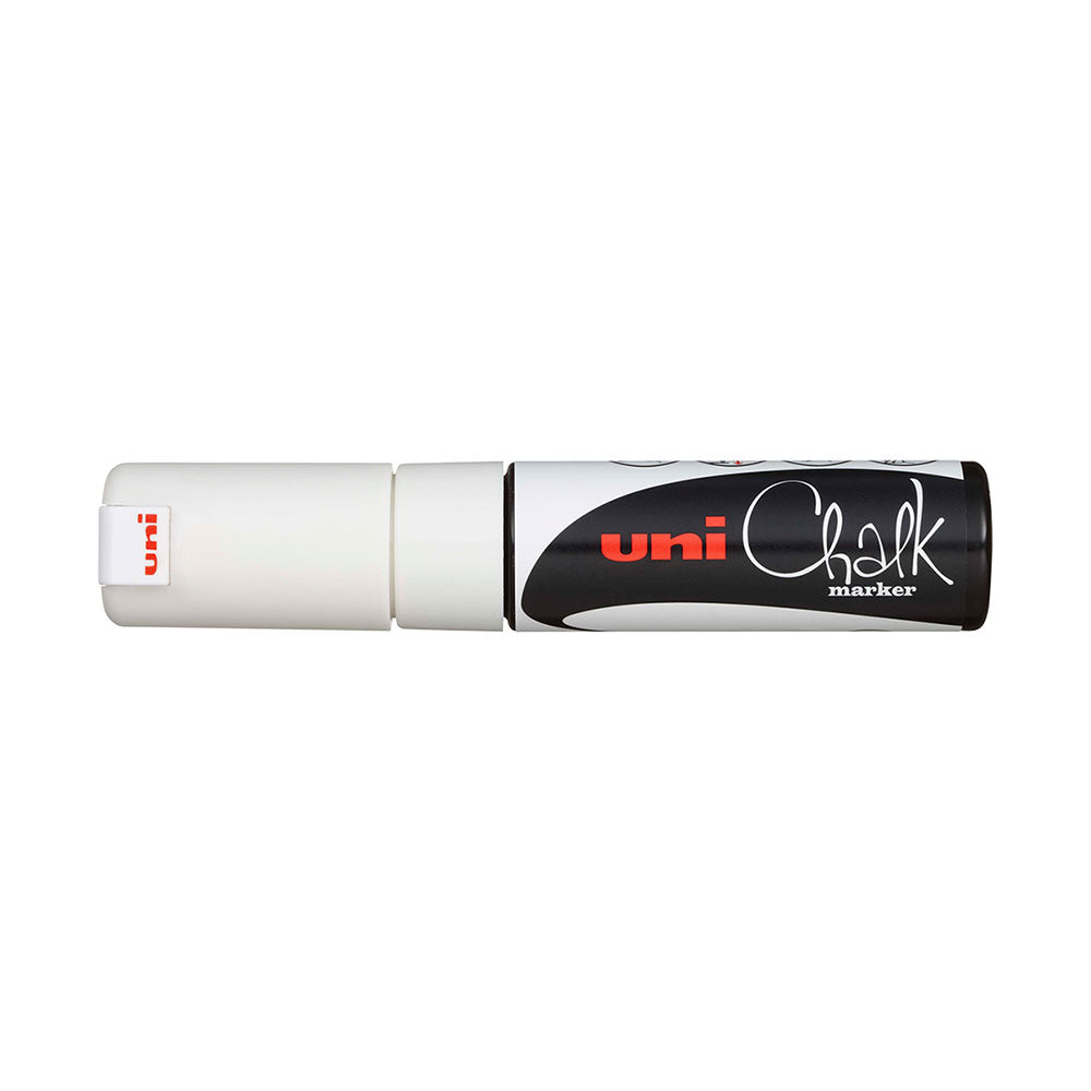 Uniball Liquid Chalk Marker Chisel Point 8mm White_1036792_PWE8KWH