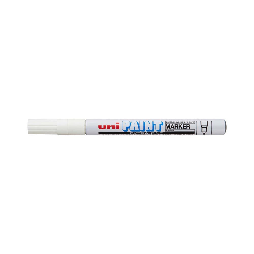 Marker Paint Ultra Fine Tip PX203 White Uniball_529040_PX203WH