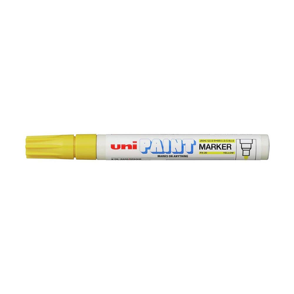 PX20 Bullet Tip Paint Marker 2.8mm Yellow 33780010 UNIPX20Y