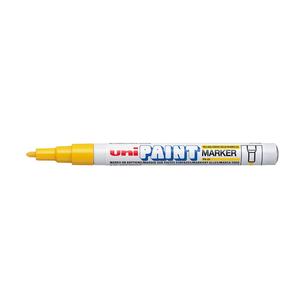 PX21 Fine Bullet Tip Paint Marker 1.2mm Yellow 12 Pk_33780011_PX21Y