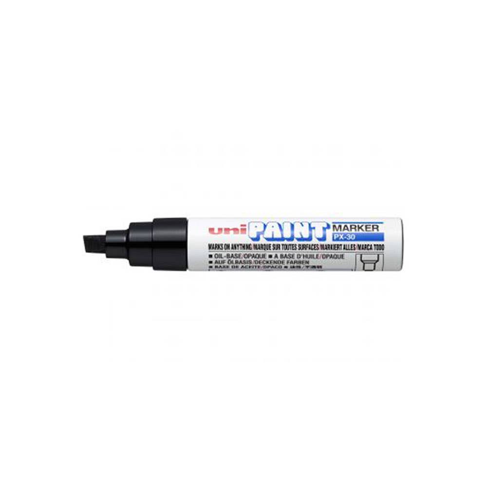 Uniball PX30 Paint Marker Marker Chisel Point 4Mm Box 6 Black 16310503 PX30BBK