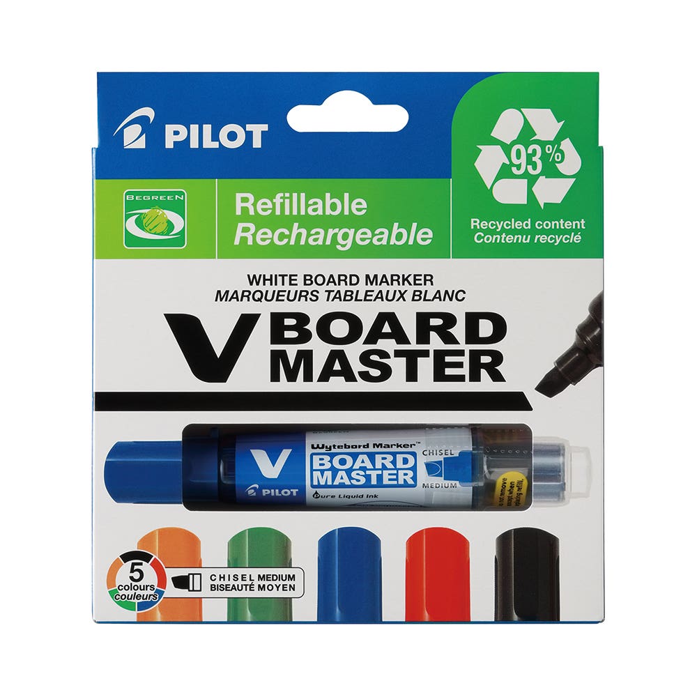 V Board Master Begreen Whiteboard Marker Chisel Tip 1044947 12812