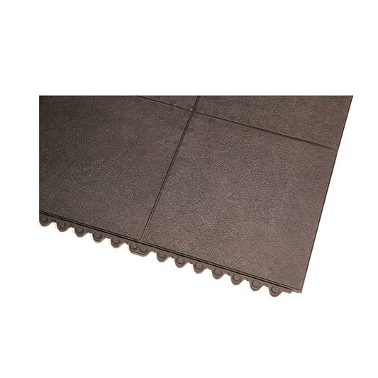 24/Seven Rubber Mat Solid Black 900 x 900mm 507789 247SOL3x3BK