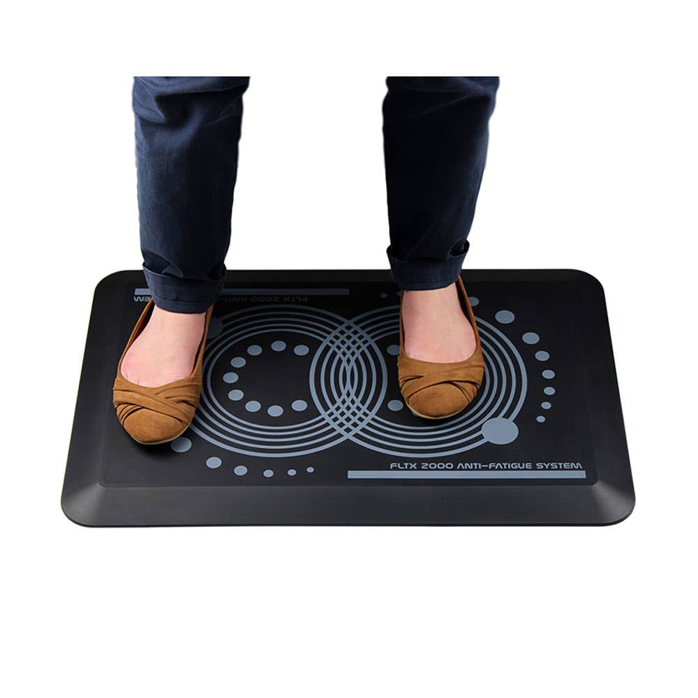 Floortex 2000 Anti-Fatigue Floor Mat Grey 400 x 600mm 9023732 FX2KGY4060