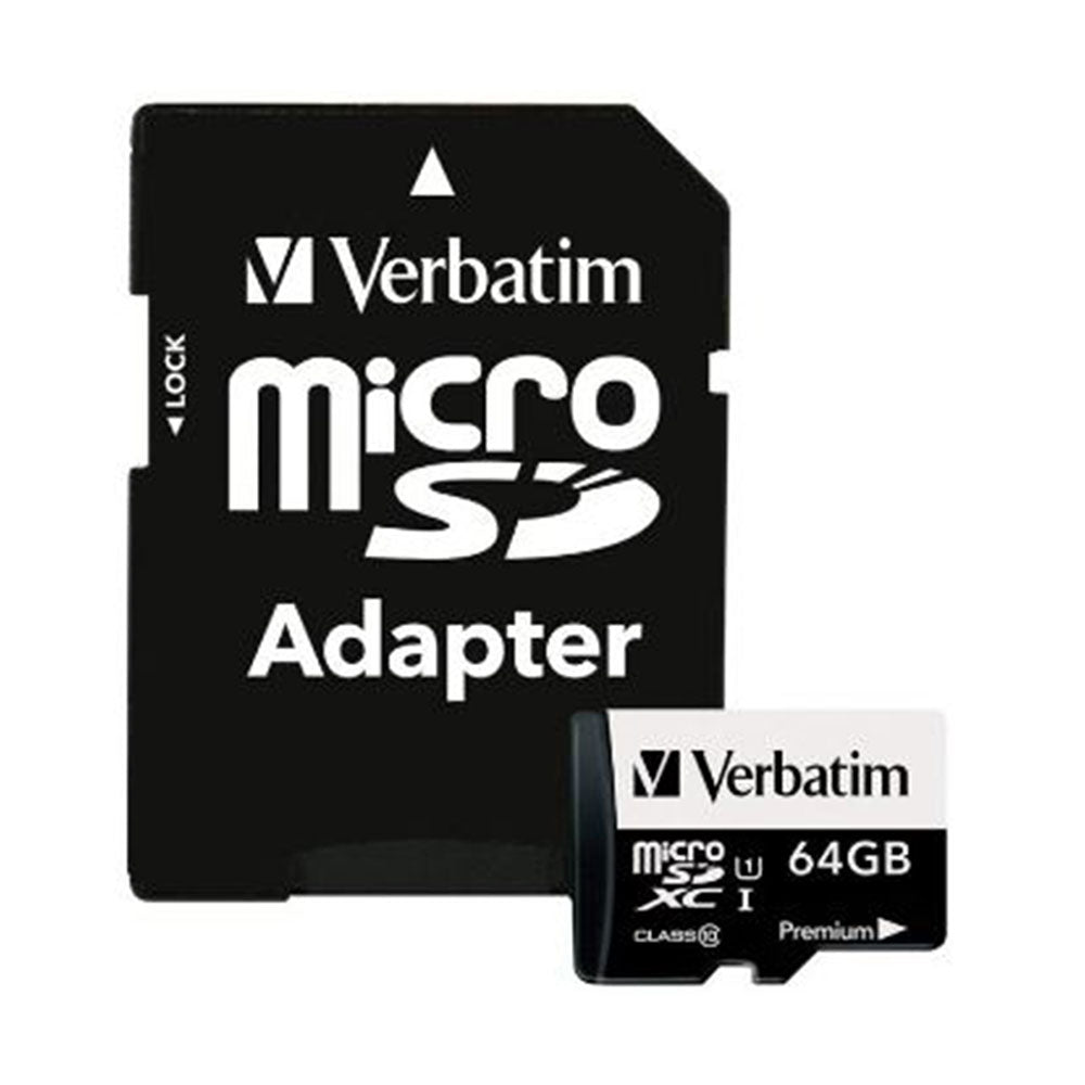 Verbatim Micro Sdxc 64Gb Memory Card + Adaptor_1057252_2434470
