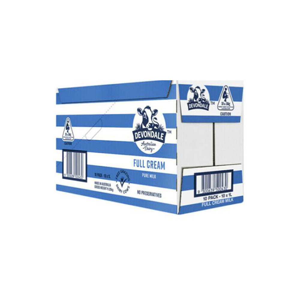 Devondale Long Life Full Cream Milk UHT 1L Box 10_1011481_1001831