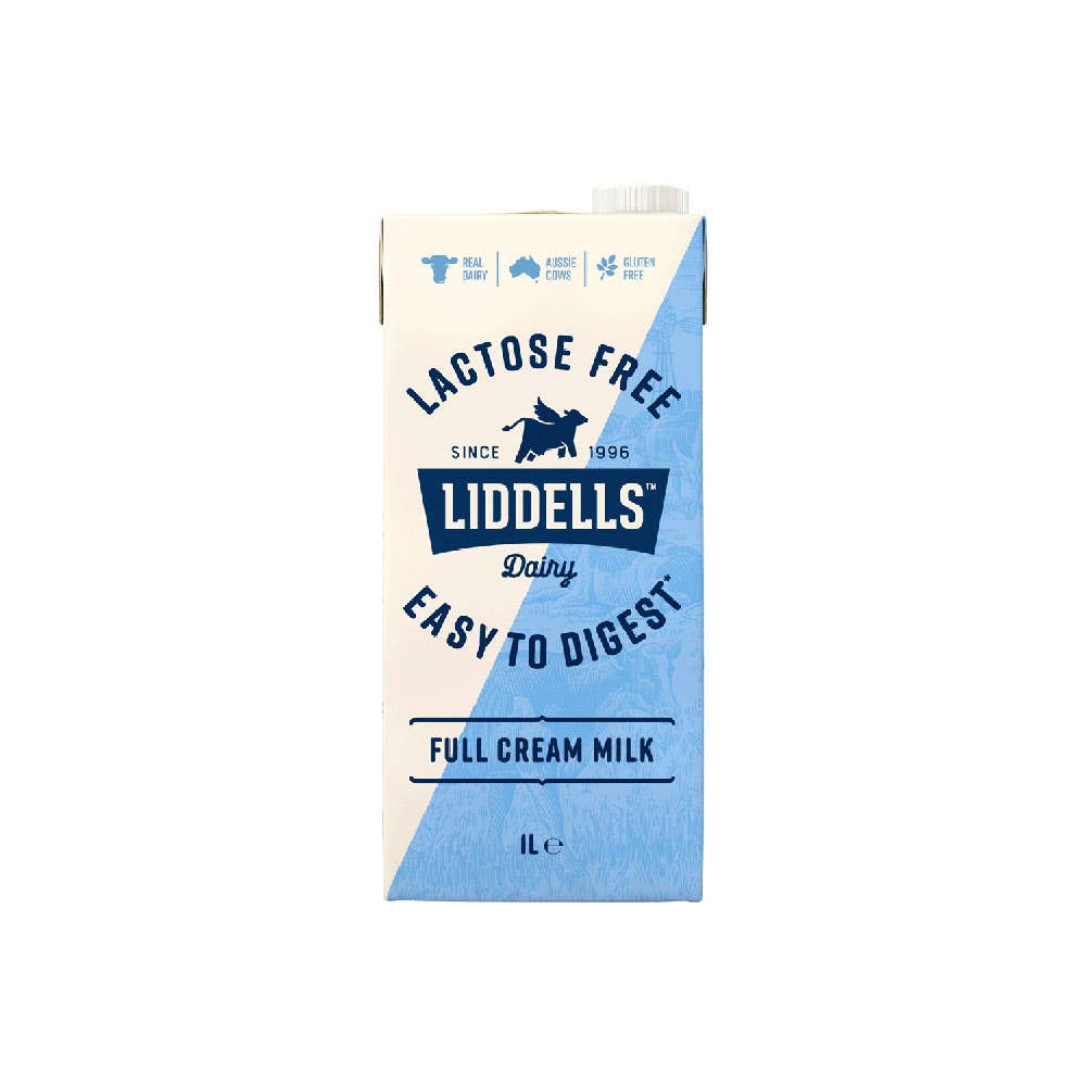 Liddels Lactose Free Full Cream Milk 1L 1053794 1001839