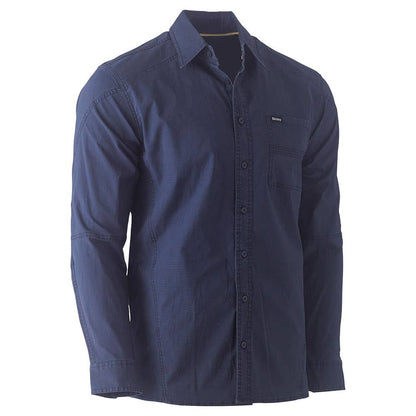 Shirt L/S Cotton Stretch Flex + Move Navy L Bisley 40013560 BS6146 BPCTL NLA