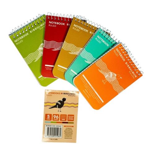 Bibbulmun PP Pocket Notebook 112x77mm Assorted 96 Pages Pack 5 40055689 Bibbulmun PP Pocket Notebook