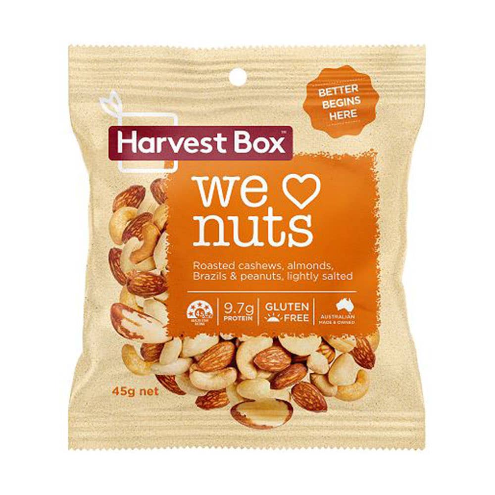 We Love Nuts 135g - Value Bag (8 X 135G) Harvest Box 40044615 we love nuts 135g