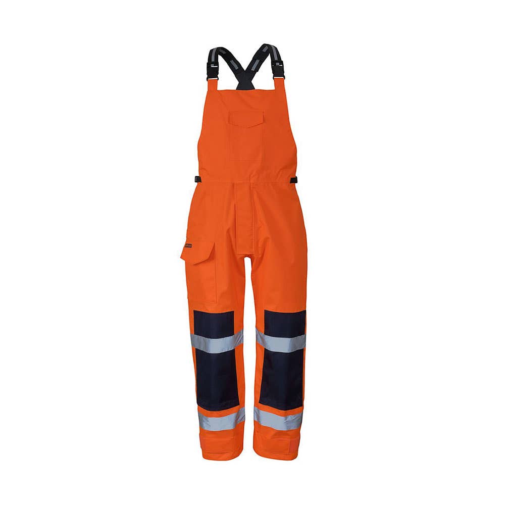 Waterproof Bib And Brace Orange/navy Large 481416 6wbb-Orange-L