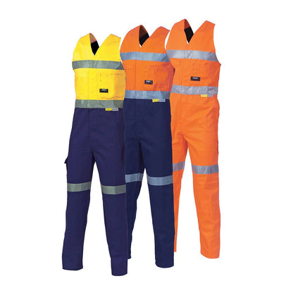 Hi-Vis Overalls Taped Action Back 311gsm DNC3857
