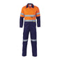 Coveralls Lightweight Cotton Drill 190gsm Taped 3955 Orange/Navy 102R 40016038 3955-O/N-102R