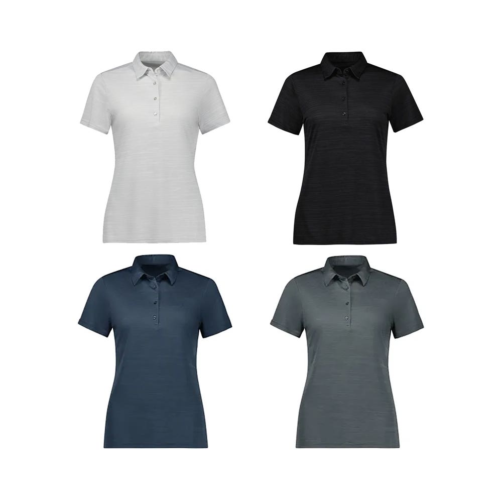 P410LS Polo Womens Orbit S/S Poly 130gsm Biz Collection Flexco FLEXP410LS