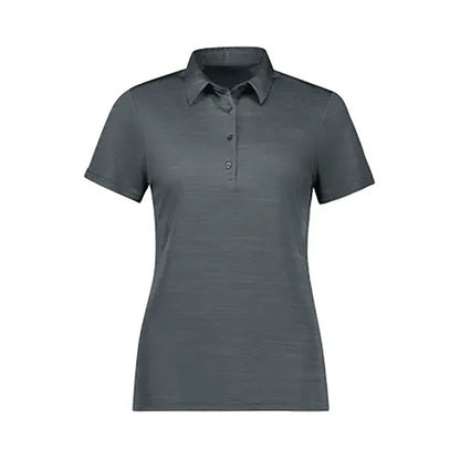 Polo P410LS Ladies Orbit Short Sleeve Polo Dark Grey Carbon 12_589708_P410LS-DGC-12