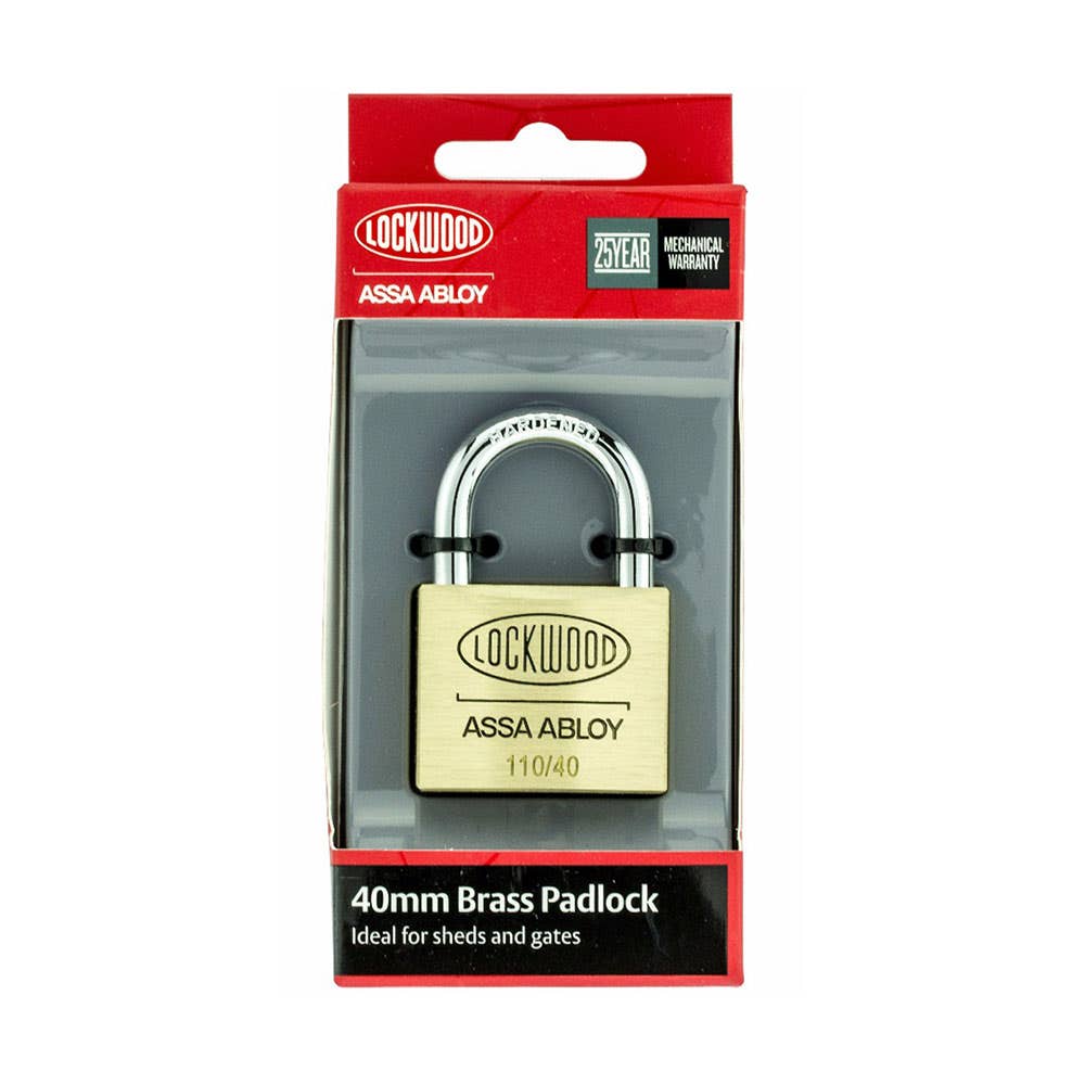 Brass Padlock 110 40/23mm NDP 459216 110/40/123/NDP