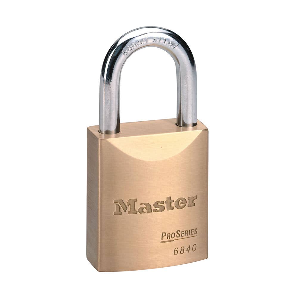Padlock Brass Pro 44mm 30mm Set 4 W/ 6 Keys 489117 6840KA4K6