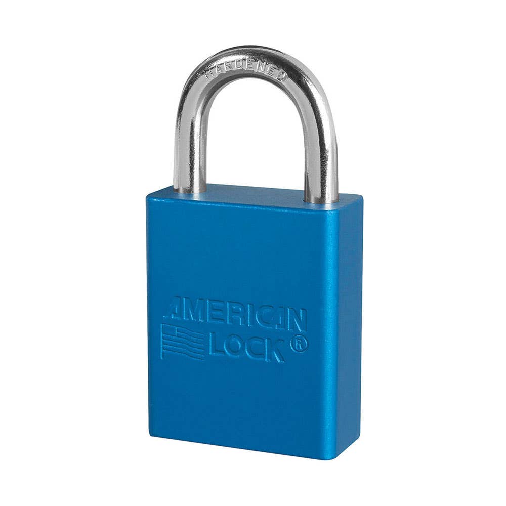 Anodised Aluminium Lockout Padlock 25mm Shackle Blue 40040834 S1105BLU