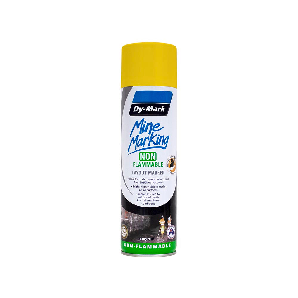 Marking Paint Mine Marking Non-Flammable Horizontal Yellow Aerosol 400g Dy-Mark_90880028_38023505
