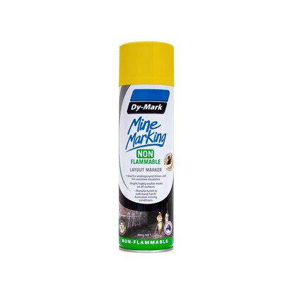 Marking Paint Mine Marking Non-Flammable Horizontal Yellow Aerosol 400g Dy-Mark_90880028_38023505