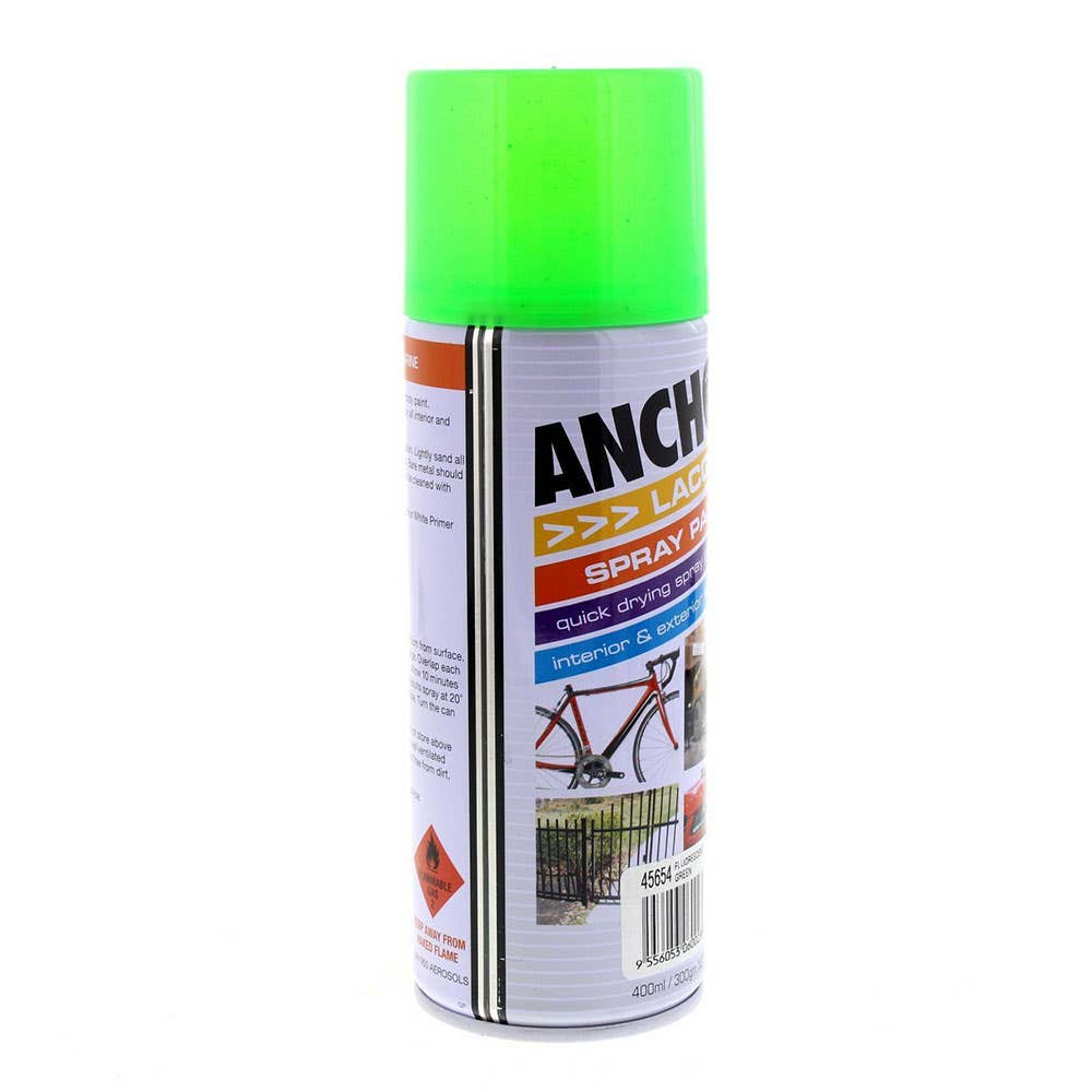 Acrylic Paint Lacquer Fluorescent Green Aerosol 300g 1141031 45654