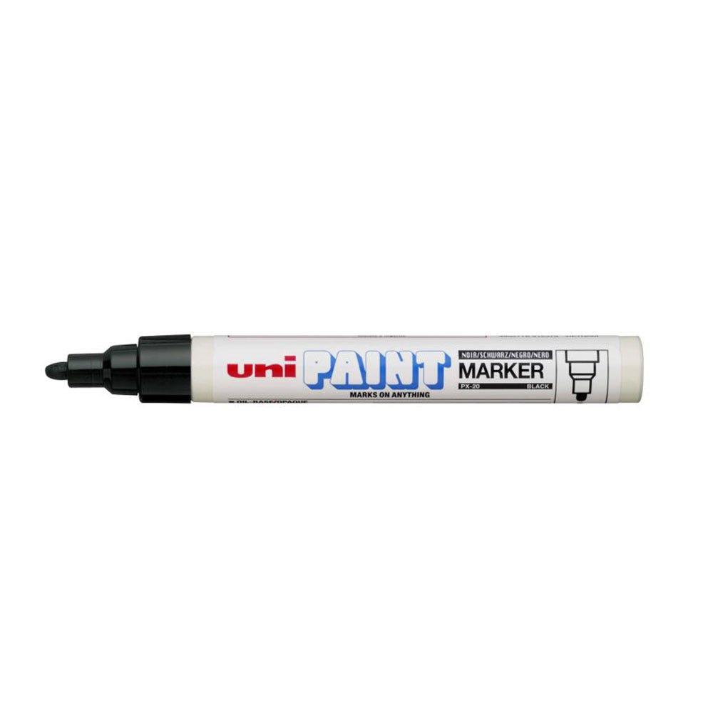 Permanent Marker Paint Black Uniball 108504 UNIPX20BK - BLACK