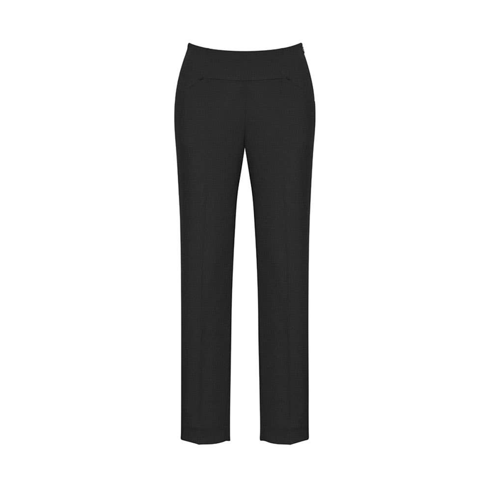 Comfort Wool Stretch Womens Bandless Slim Leg Pant - Black - 4 547839 14021-BLK-4