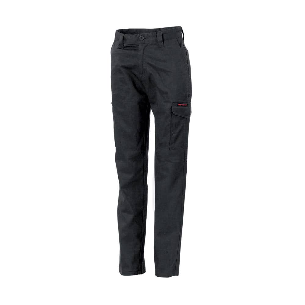 265gsm Ladies Digga Cool-Breeze Cargo Pants With 4 Airflow Black 16 432263 3356-BLK-16