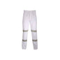 311gsm Cotton Drill Cargo Pants White 97R With 3M8906 R/tape 417228 3361-WHT-97R