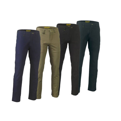 BP6008 Stretch Cotton Drill Work Pants 280gsm Bisley BP6008BM
