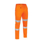 BP6008T Hi-Vis Stretch Cotton Drill Biomotion Taped Pants 280gsm Orange BP6008THV