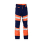 BP6412T Hi-Vis Two-Tone Biomotion Taped Pants 245gsm Orange/Navy 112R 40049069 BP6412T TT05R22