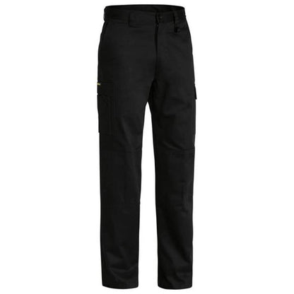 BAE Pants Utility Cotton Drill 240gsm Vent Black 102R Bisley 456570 BAE BP6999 BBLK102 REG