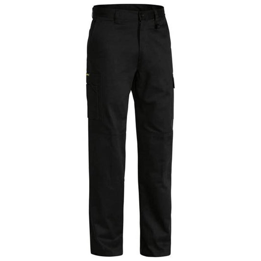BAE Pants Utility Cotton Drill 240gsm Vent Black 102R Bisley 456570 BAE BP6999 BBLK102 REG