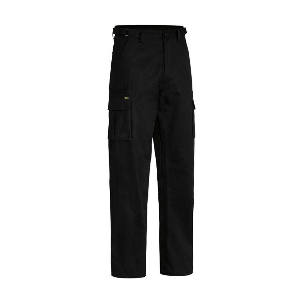 Pants Cotton Drill 310gsm 8 Pocket Cargo Black 102R Bisley_60010405_BPC6007_BBLKR02