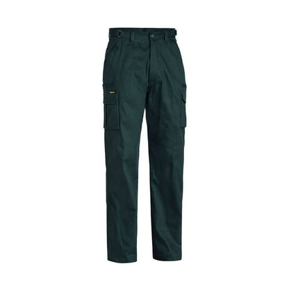 Pants Cotton Drill 310gsm 8 Pocket Cargo Bottle 102R Bisley_90012439_BPC6007_BGRGR02
