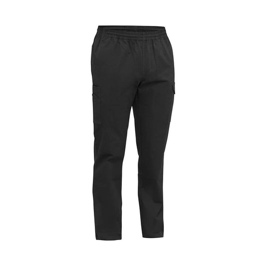 BPC6029 Stretch Cotton Elastic Waist Cargo Pants 280gsm Black 102R 40049331 BPC6029 BBLKR02