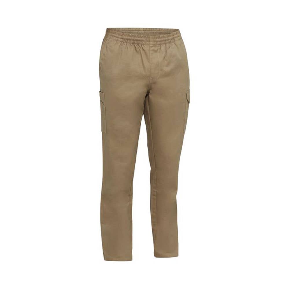 BPC6029 Stretch Cotton Elastic Waist Cargo Pants 280gsm Khaki 102R 40049349 BPC6029 BCDRR02